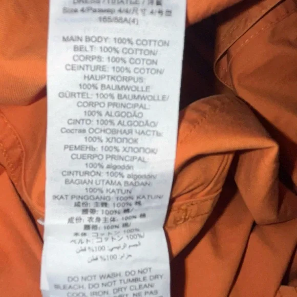 Tory Burch Artist Cotton-Poplin Shirt Dress orange - Picture 8 of 8